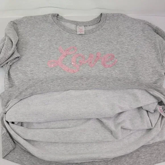 No Boundaries LOVE Sequin Women’s Pullover Sweatshirt – Size Large or 2XL - Picture 16 of 16